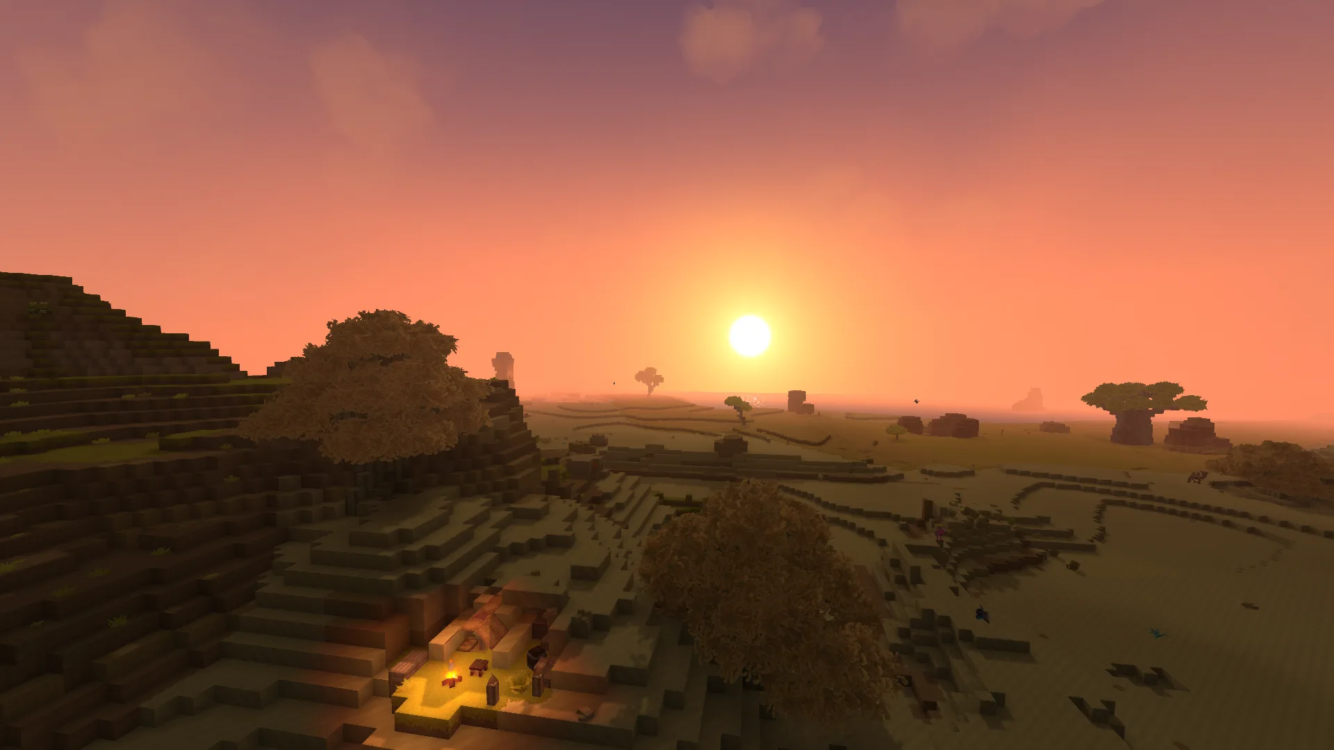 Sunset Over the Savanna