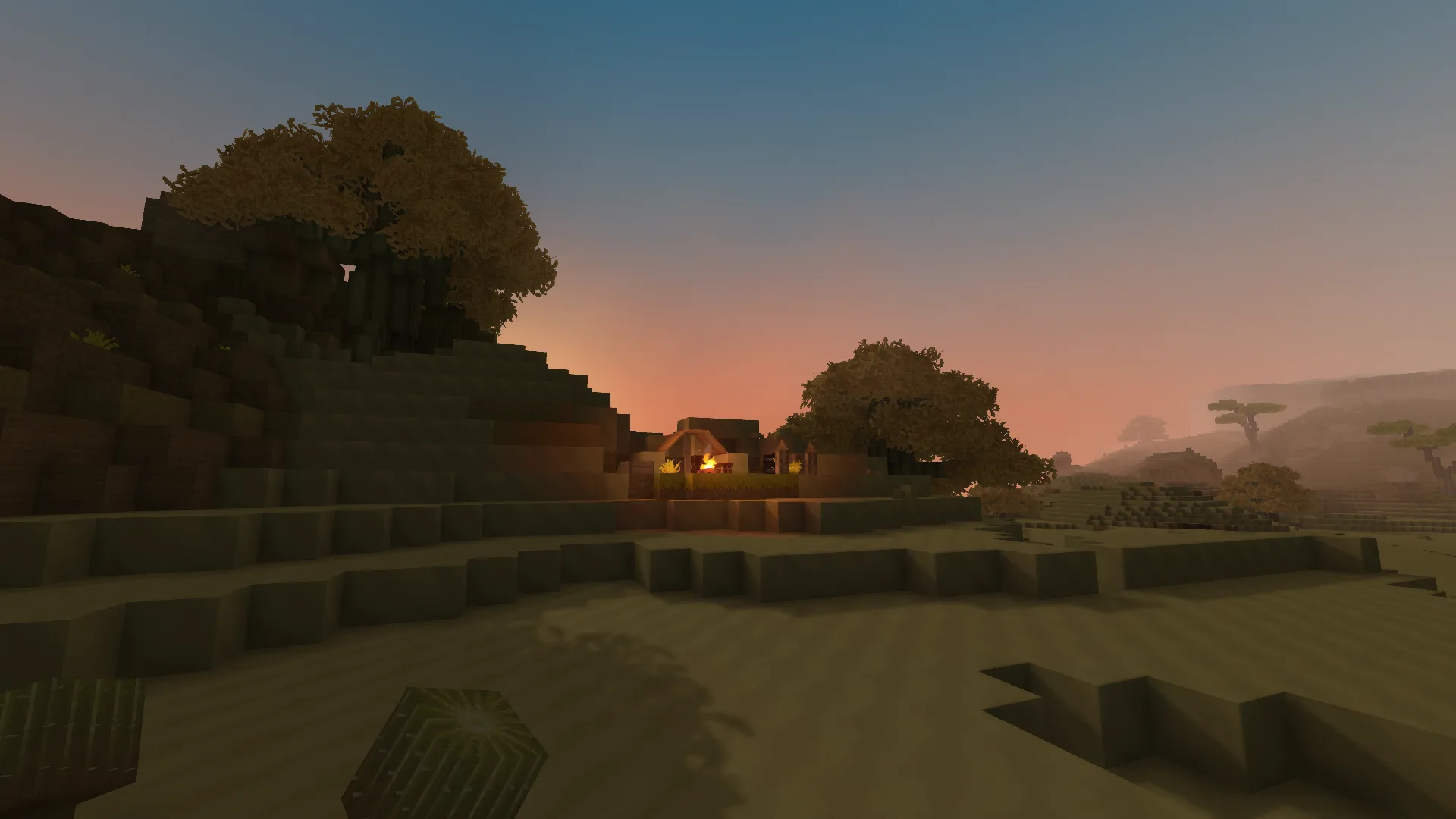 Campfire at Dusk